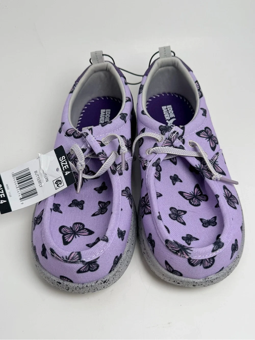 Eddie Bauer Kids Lavender Butterfly Sneakers
